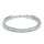 Tennis bracelet baguette zirconia silver