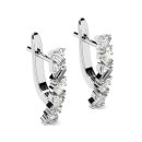 Earrings baguette cubic zirconia silver