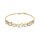 Bracelet baguette cubic zirconia gold