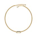 Tennis bracelet cubic zirconia with baguette gold