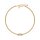 Tennis bracelet cubic zirconia with baguette gold