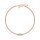 Tennis bracelet cubic zirconia with baguette rose gold
