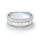 Ring baguette zirconia silver