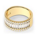 Ring baguette zirconia gold