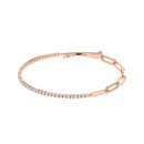 Tennis bracelet links rose gold