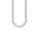 Curb chain necklace silver