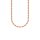 Cord chain fine necklace rose gold