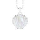Pendant shell mother of pearl silver