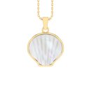 Pendant shell mother of pearl gold