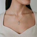 Pendant cross mother of pearl gold
