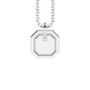 Necklace octagon silver