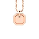 Necklace octagon rose gold