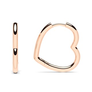 Creoles heart rose gold