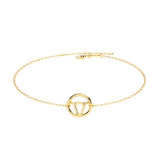 Bracelet zodiac Taurus gold