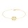 Bracelet zodiac Gemini gold