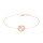 Bracelet zodiac Cancer rose gold