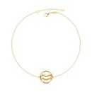 Bracelet zodiac Aquarius gold