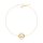 Bracelet zodiac Aquarius gold