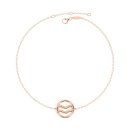 Bracelet zodiac Aquarius rose gold