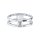Ring double baguette silver