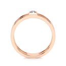 Ring double baguette rose gold