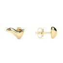 Stud earrings baguette zirconia silver